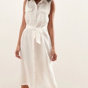 Tall! Banana Republic Factory Sleeveless Shirtdress